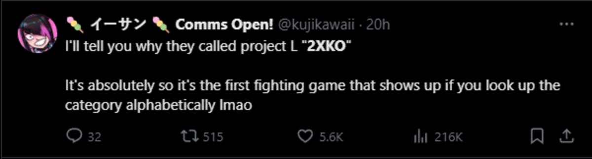 The gamers may be on to something here.